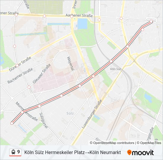 9 Light Rail Line Map