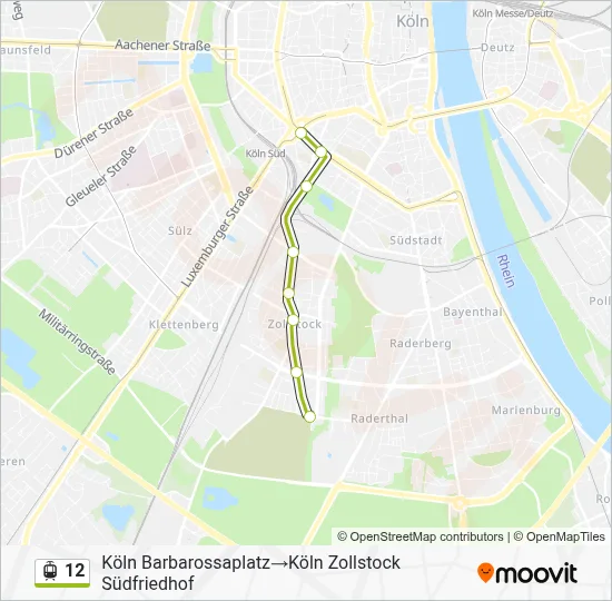 12 Light Rail Line Map