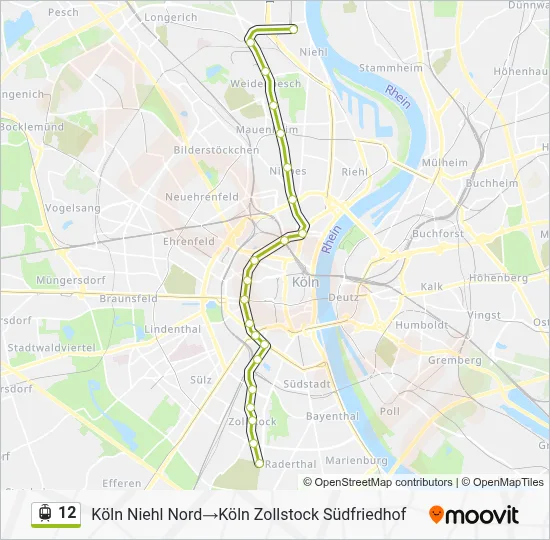 12 Light Rail Line Map
