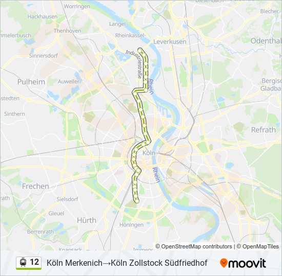 12 light rail Line Map