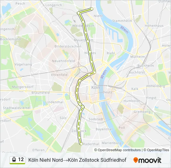 12 Light Rail Line Map