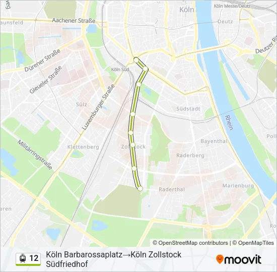 12 Light Rail Line Map
