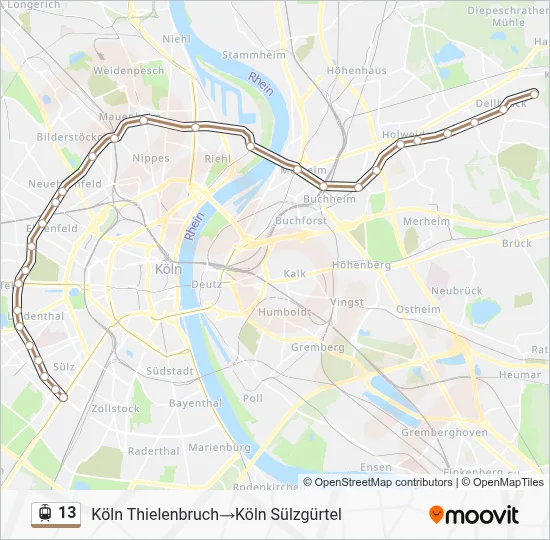 13 Light Rail Line Map