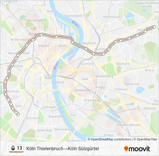 13 Light Rail Line Map