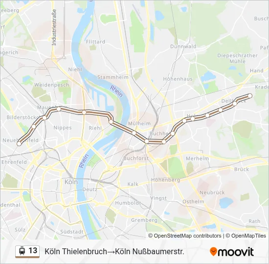 13 Light Rail Line Map