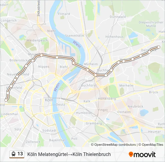 13 Light Rail Line Map