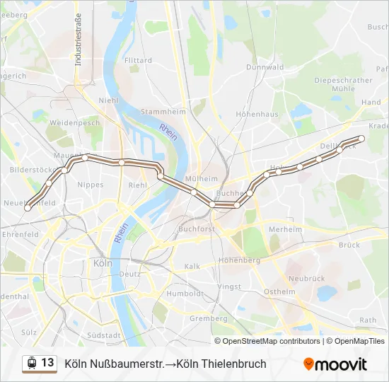 13 Light Rail Line Map