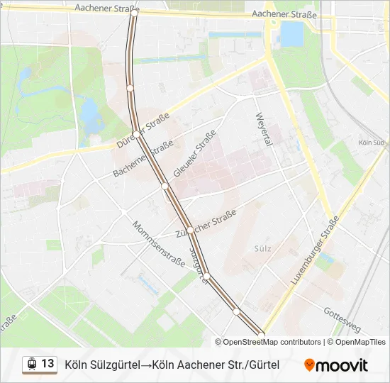 13 Light Rail Line Map