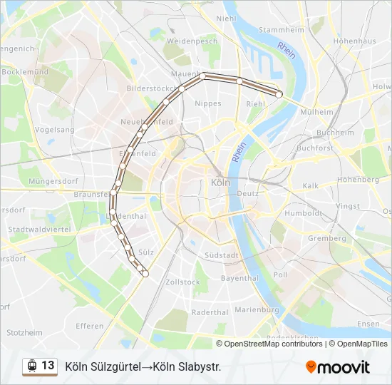 13 Light Rail Line Map