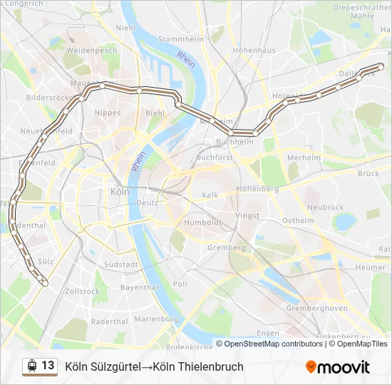 13 Light Rail Line Map