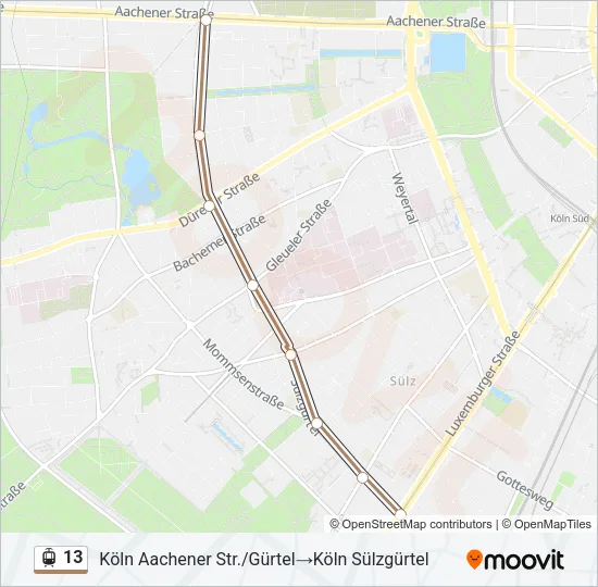 13 Light Rail Line Map