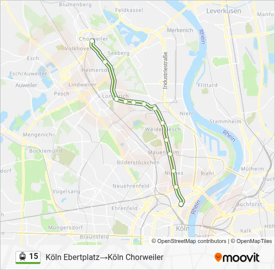 15 Light Rail Line Map