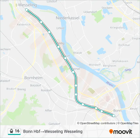 16 Light Rail Line Map