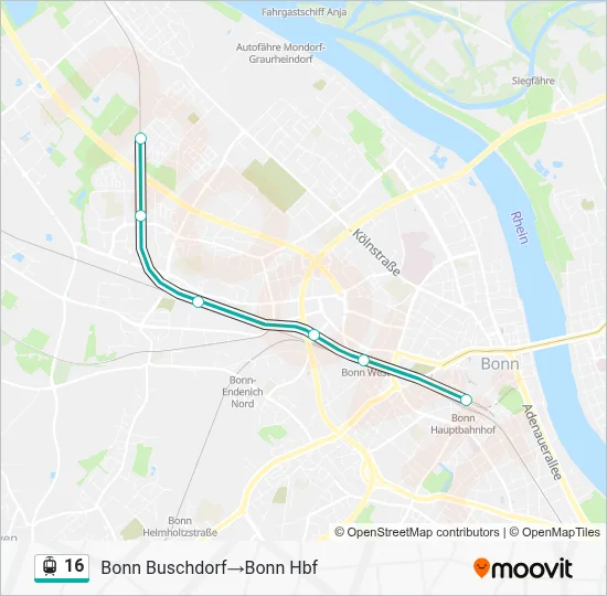 16 Light Rail Line Map
