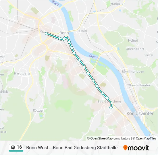 16 Light Rail Line Map