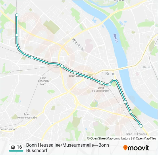 16 Light Rail Line Map