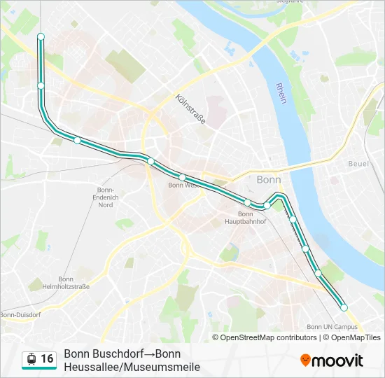 16 Light Rail Line Map