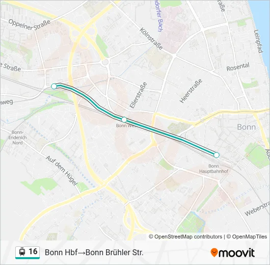 16 Light Rail Line Map