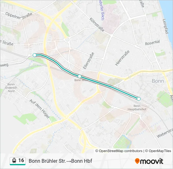 16 Light Rail Line Map