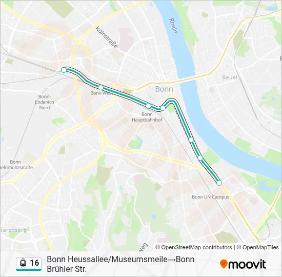 16 Light Rail Line Map