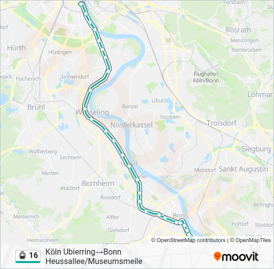 16 Light Rail Line Map