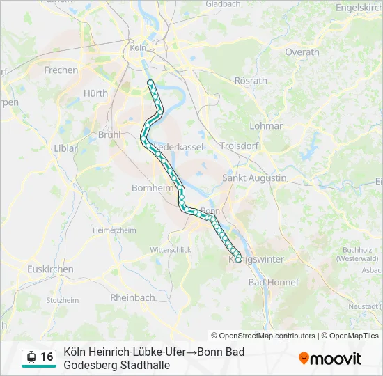 16 Light Rail Line Map
