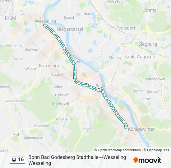 16 Light Rail Line Map