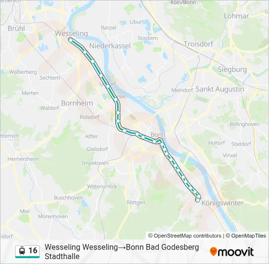 16 Light Rail Line Map