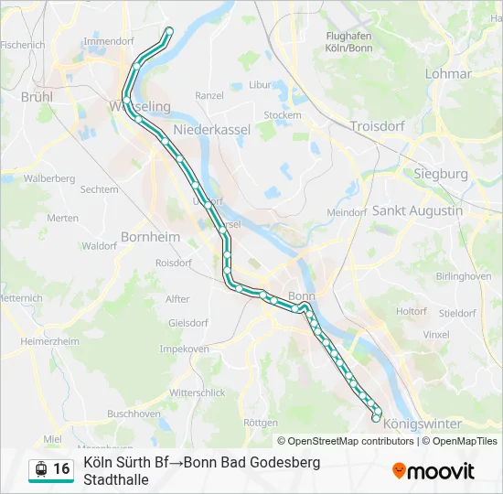 16 Light Rail Line Map
