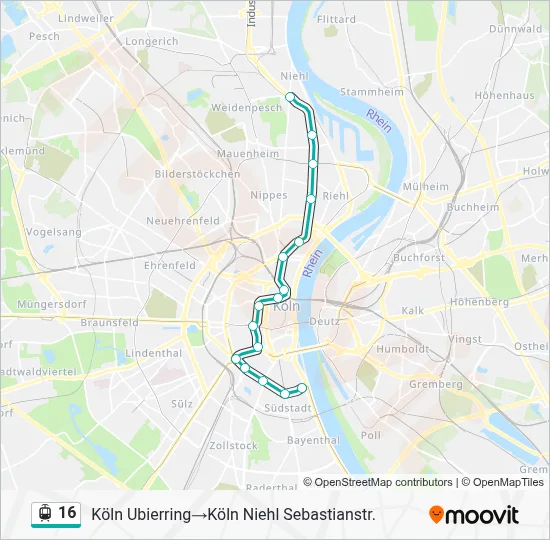 16 Light Rail Line Map