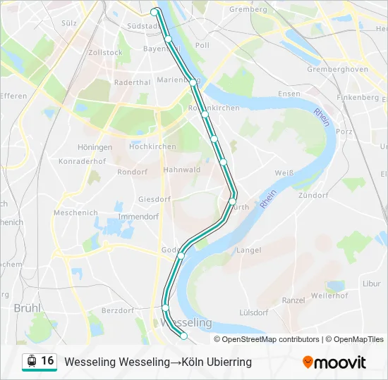 16 Light Rail Line Map