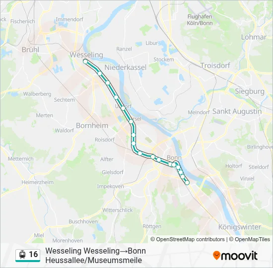 16 Light Rail Line Map