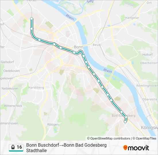 16 Light Rail Line Map