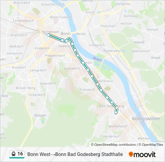 16 Light Rail Line Map
