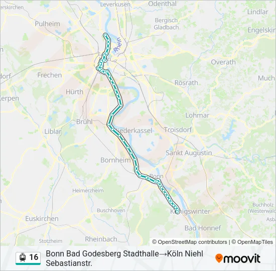16 Light Rail Line Map