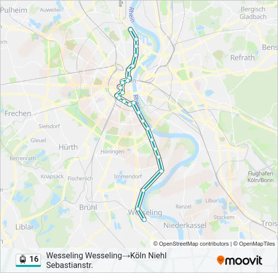 16 Light Rail Line Map
