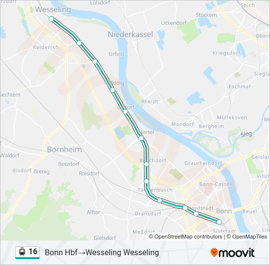 16 light rail Line Map