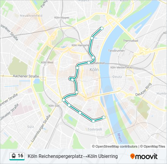 16 light rail Line Map