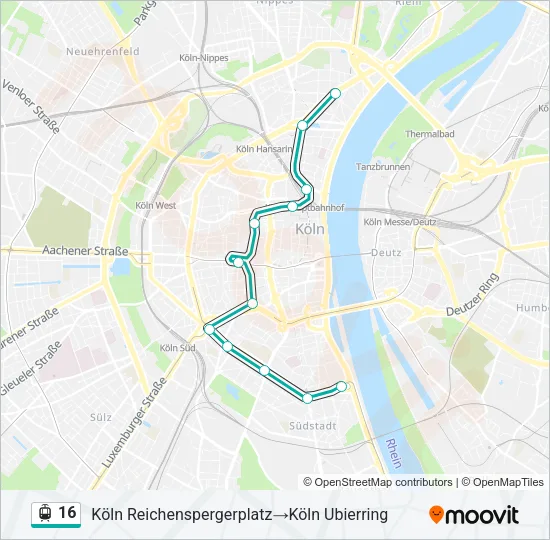 16 Light Rail Line Map