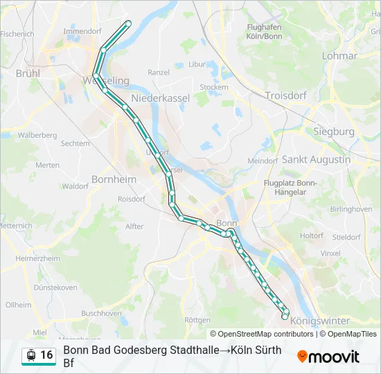 16 Light Rail Line Map