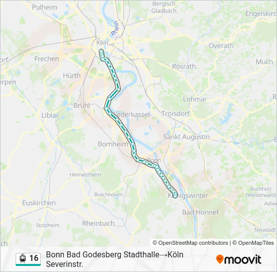 16 Light Rail Line Map