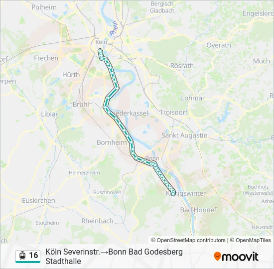 16 Light Rail Line Map