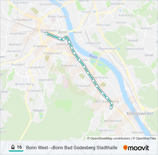 16 light rail Line Map