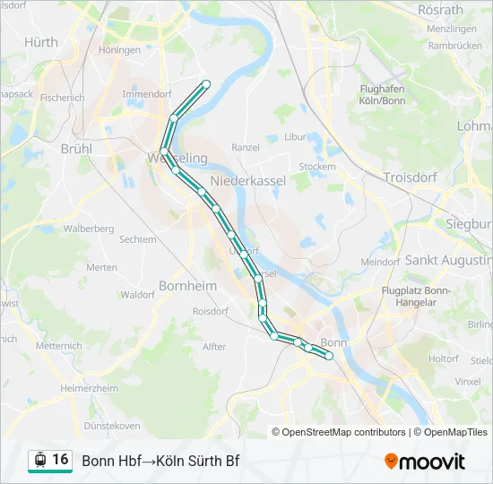 16 Light Rail Line Map