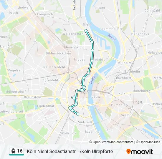 16 Light Rail Line Map