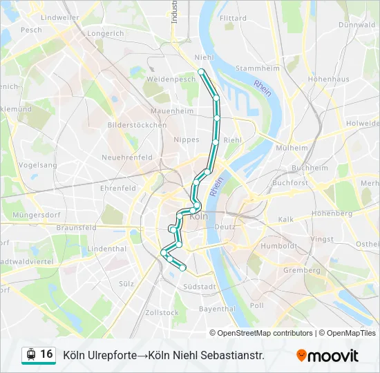 16 Light Rail Line Map