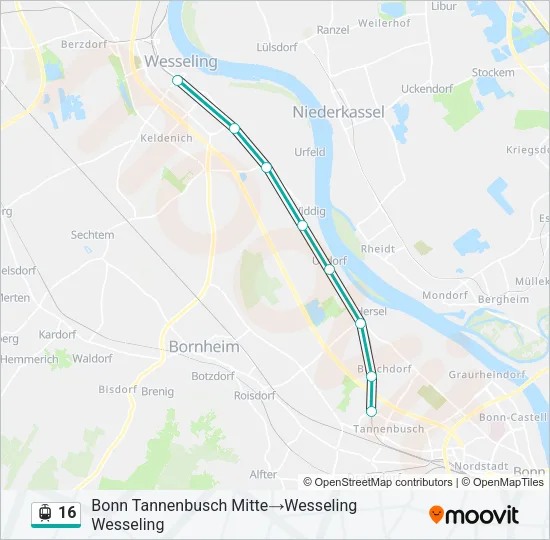 16 Light Rail Line Map