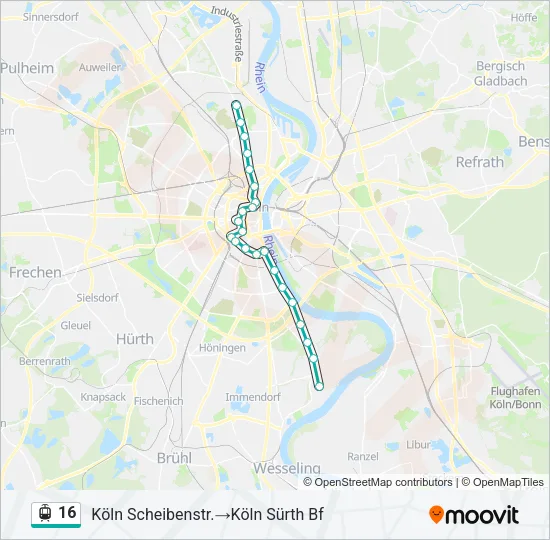 16 Light Rail Line Map