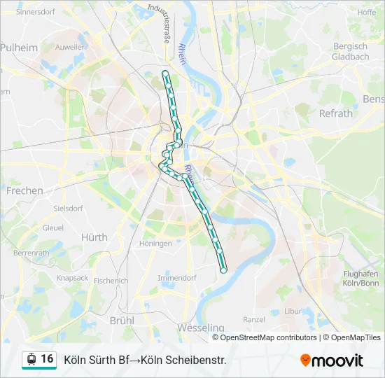 16 Light Rail Line Map