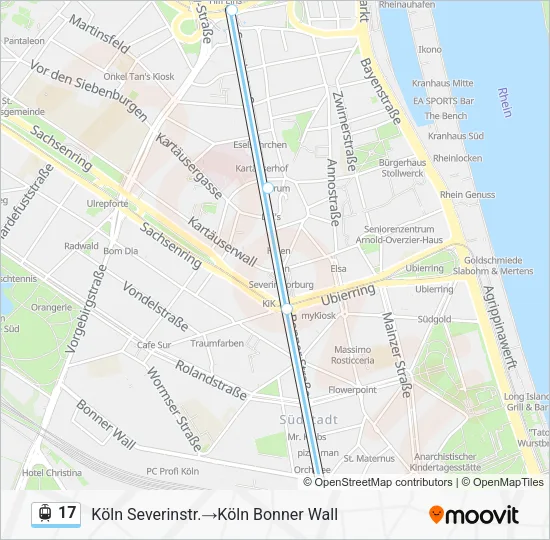 17 Light Rail Line Map